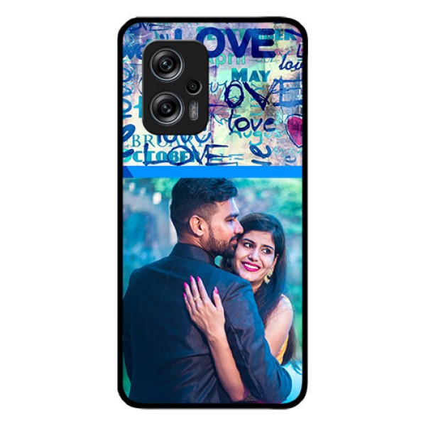 Redmi K50i 5G Custom Glass Mobile Case - Colorful Love Design