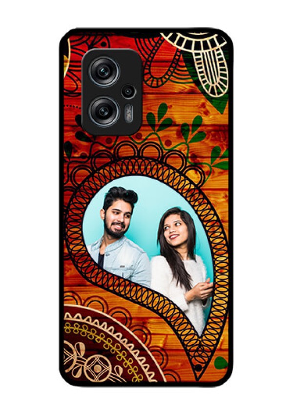 Redmi K50i 5G Personalized Glass Phone Case - Abstract Colorful Design
