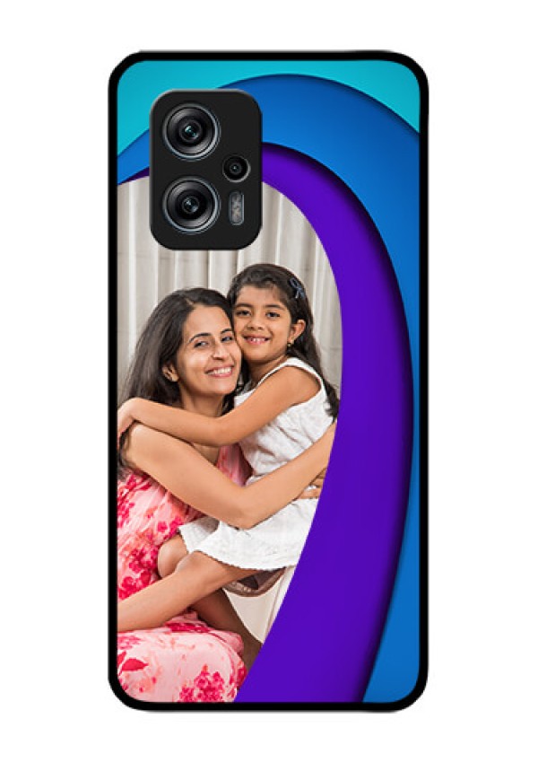 Redmi K50i 5G Photo Printing on Glass Case - Simple Pattern Design