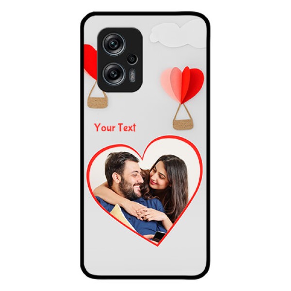 Redmi K50i 5G Custom Glass Mobile Case - Parachute Love Design