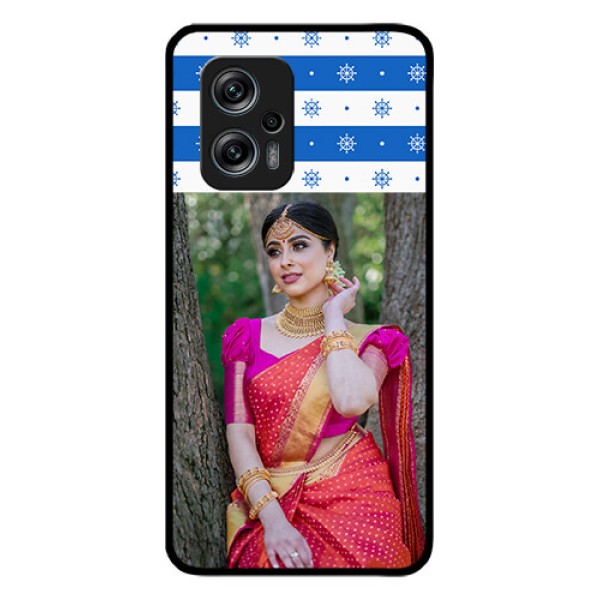 Redmi K50i 5G Photo Printing on Glass Case - Snow Pattern Design