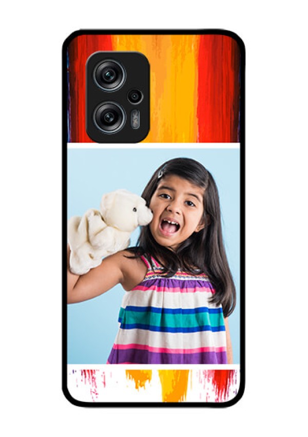 Redmi K50i 5G Personalized Glass Phone Case - Multi Color Design