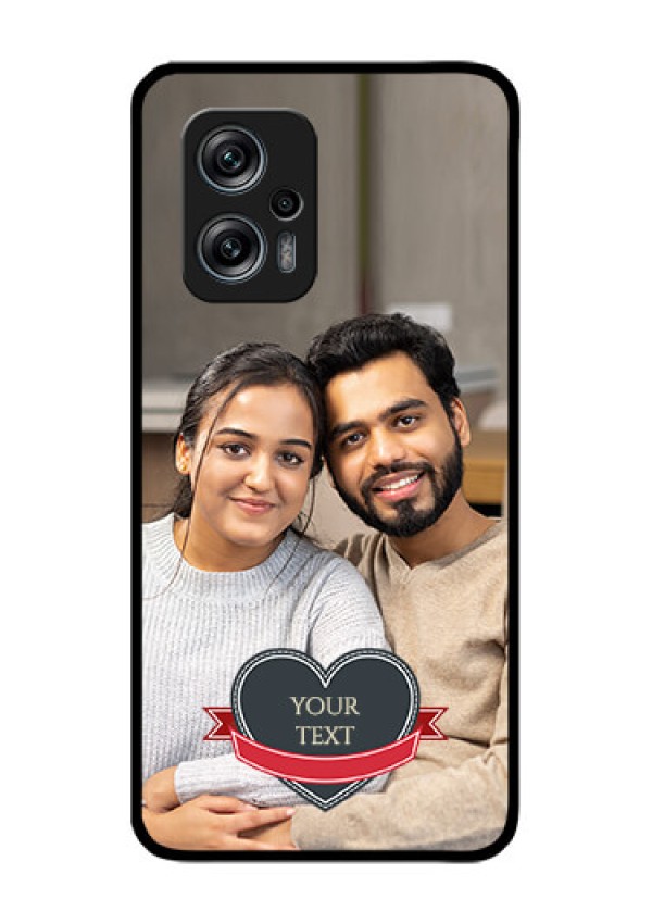 Redmi K50i 5G Custom Glass Phone Case - Just Married Couple Design