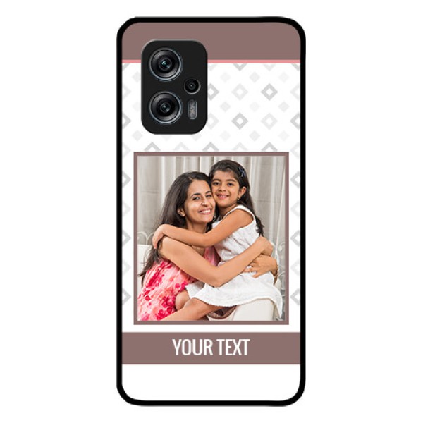 Redmi K50i 5G Photo Printing on Glass Case - Simple Diamond Design Redmi K50i 5G Photo Printing on Glass Case - Simple Diamond Design