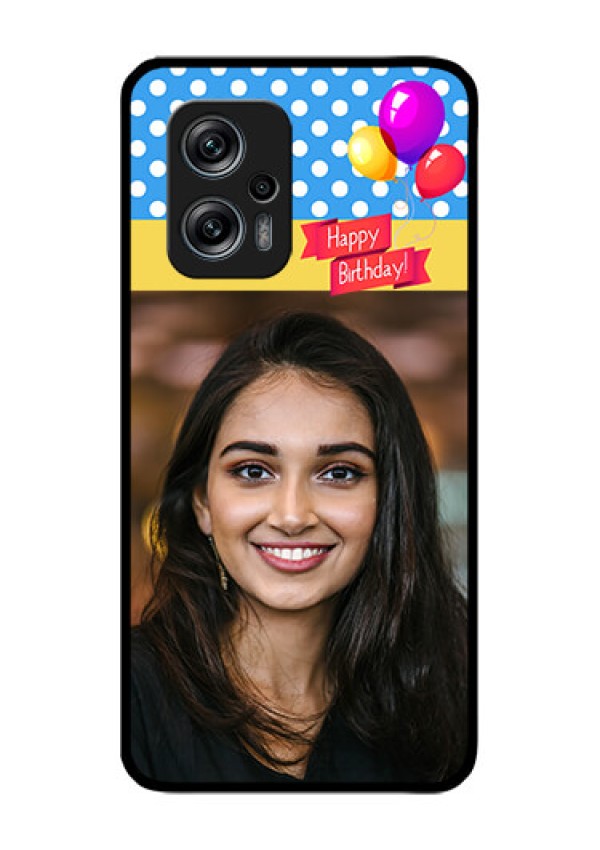 Redmi K50i 5G Custom Glass Mobile Case - Happy Birthday Design