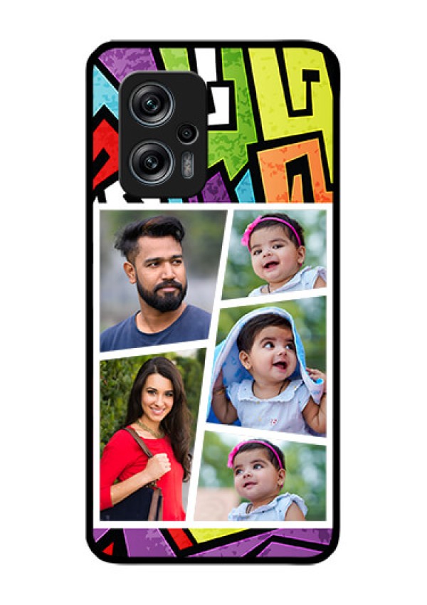 Redmi K50i 5G Custom Glass Phone Case - Graffiti pattern Design
