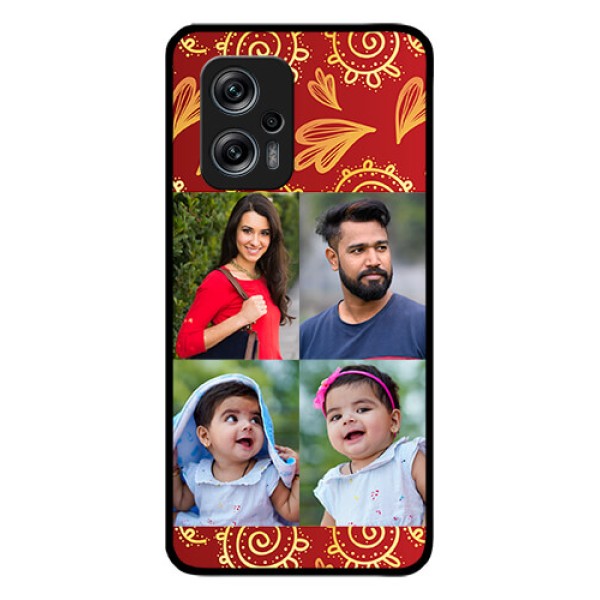 Redmi K50i 5G Photo Printing on Glass Case - 4 Image Traditional Design Redmi K50i 5G Photo Printing on Glass Case - 4 Image Traditional Design