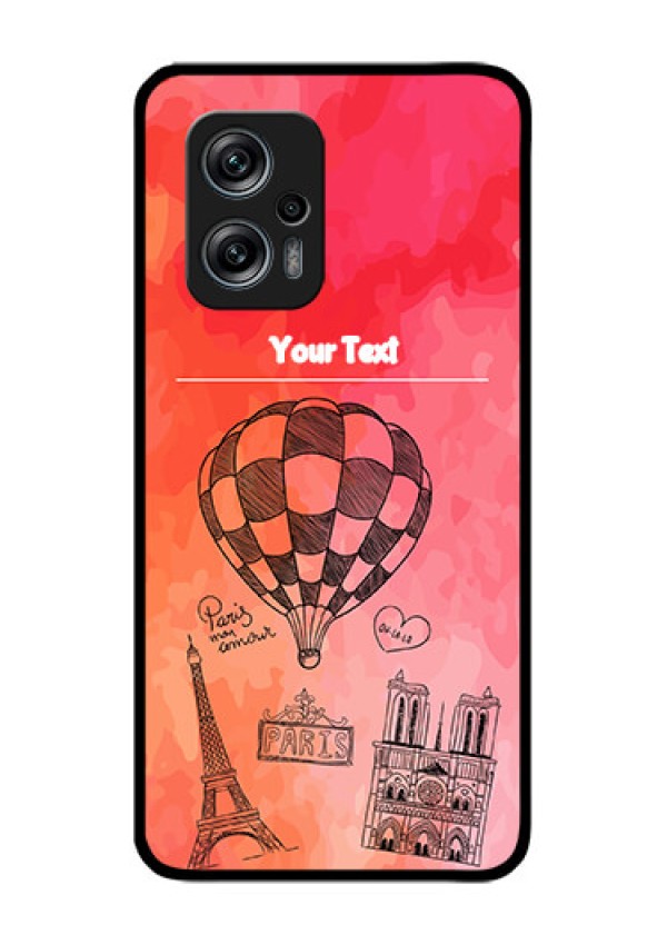 Redmi K50i 5G Custom Glass Phone Case - Paris Theme Design