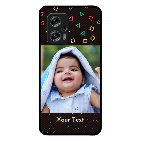 Redmi K50i 5G Custom Glass Phone Case - with confetti birthday design Redmi K50i 5G Custom Glass Phone Case - with confetti birthday design
