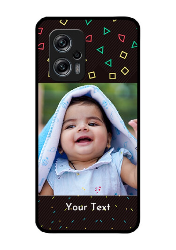 Redmi K50i 5G Custom Glass Phone Case - with confetti birthday design