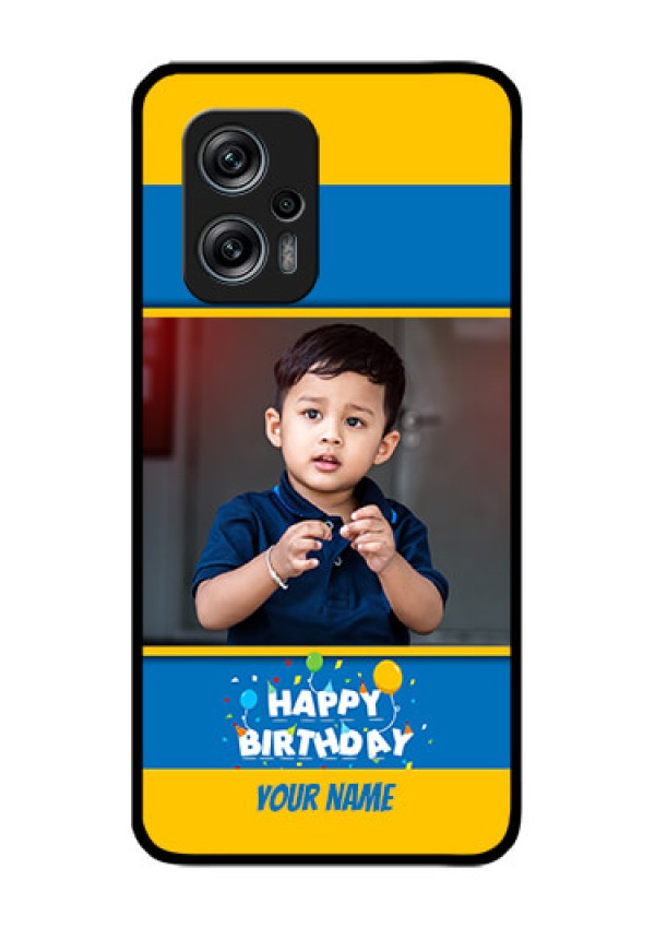Redmi K50i 5G Custom Glass Mobile Case - Birthday Wishes Design