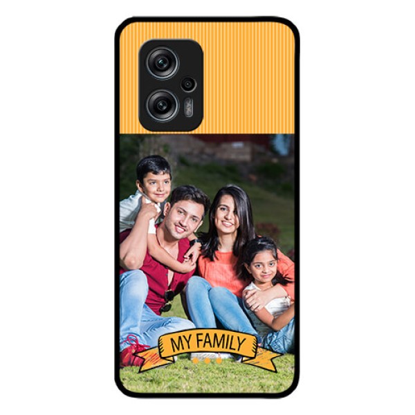 Redmi K50i 5G Custom Glass Phone Case - My Family Design