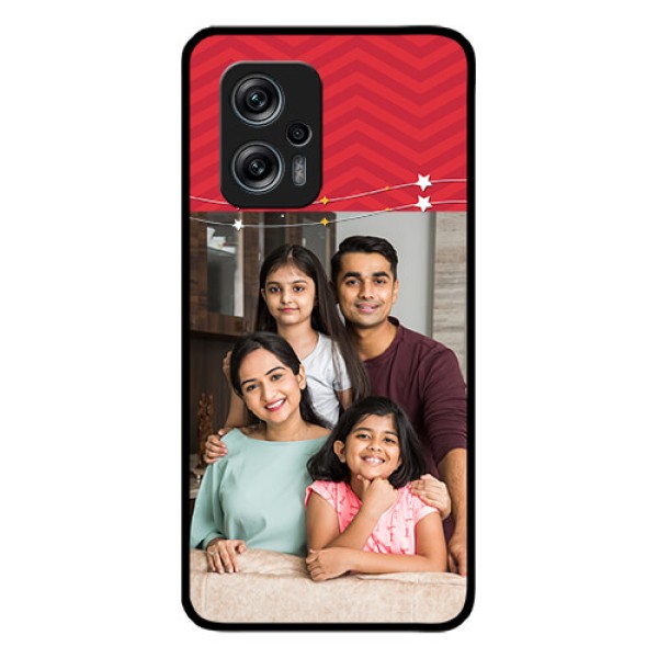 Redmi K50i 5G Personalized Glass Phone Case - Happy Family Design