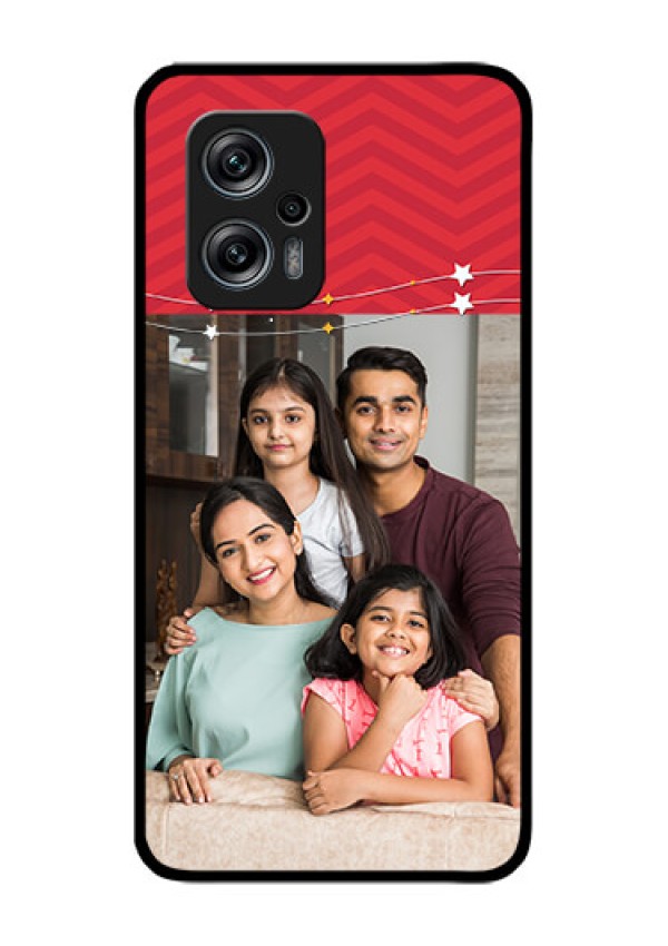 Redmi K50i 5G Personalized Glass Phone Case - Happy Family Design