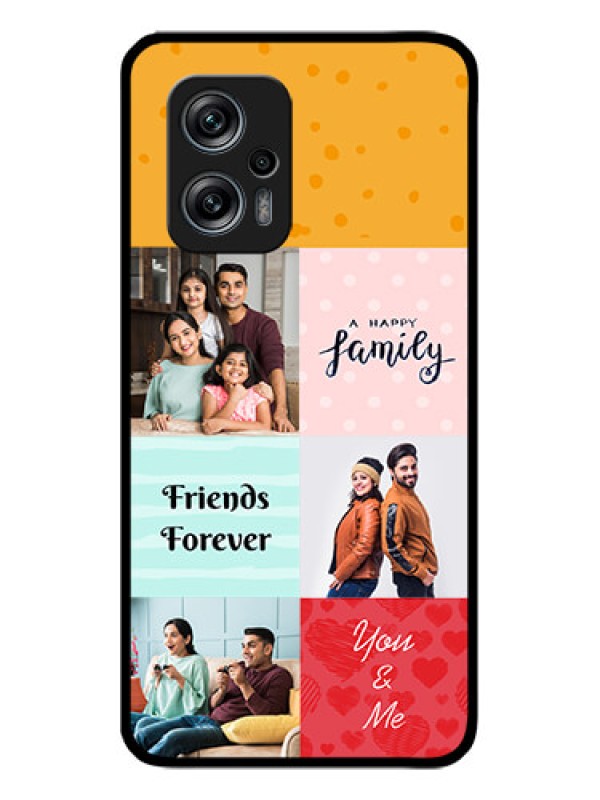 Custom Redmi K50i 5G Personalized Glass Phone Case - Images with Quotes Design
