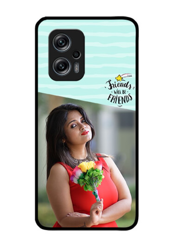 Redmi K50i 5G Custom Glass Phone Case - Friends Picture Icon Design