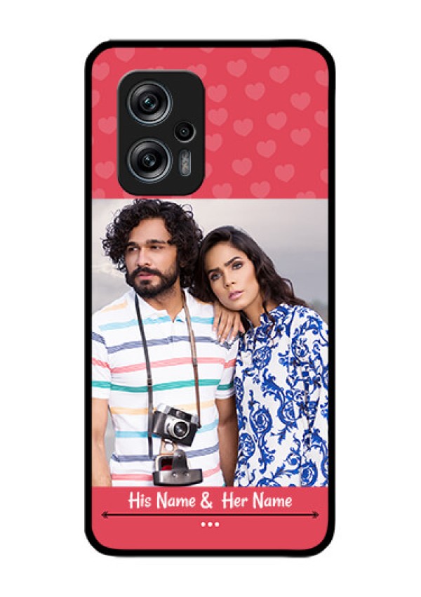 Redmi K50i 5G Photo Printing on Glass Case - Simple Love Design