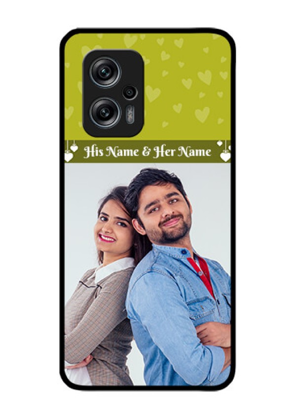 Redmi K50i 5G Custom Glass Phone Case - You & Me Heart Design