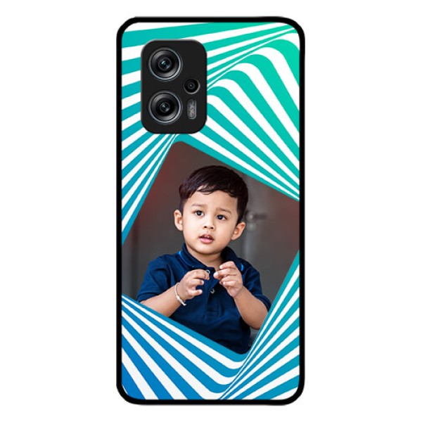 Redmi K50i 5G Personalized Glass Phone Case - Abstract Spiral Design Redmi K50i 5G Personalized Glass Phone Case - Abstract Spiral Design