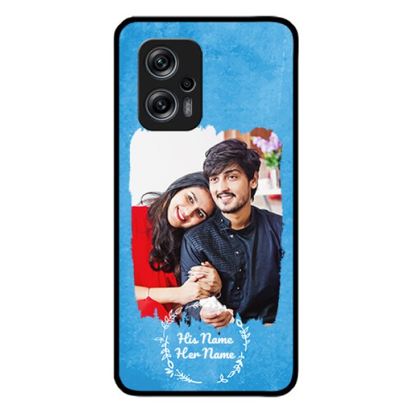 RedmiK50I 5G Custom Glass Phone Case - Blue Color Vintage Design RedmiK50I 5G Custom Glass Phone Case - Blue Color Vintage Design