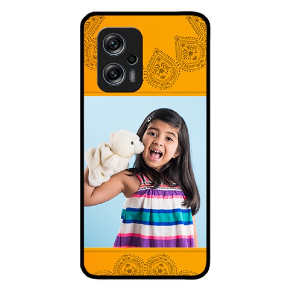 Redmi K50i 5G Personalized Glass Phone Case - Photo Wedding Design