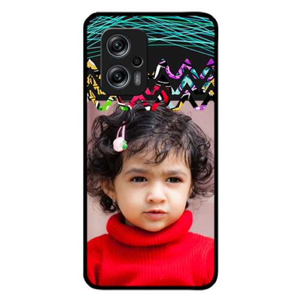 Redmi K50i 5G Personalized Glass Phone Case - Neon Abstract Design
