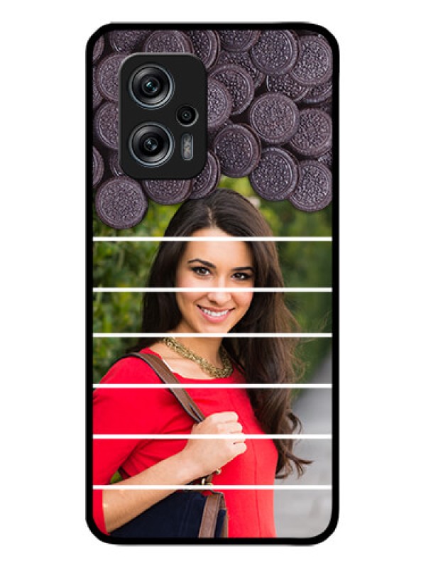 Custom Redmi K50i 5G Custom Glass Phone Case - with Oreo Biscuit Design