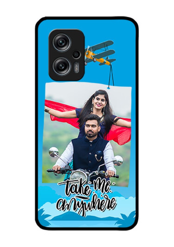 Redmi K50i 5G Custom Glass Mobile Case - Traveller Design