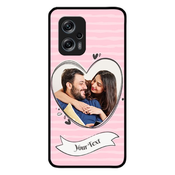 Redmi K50i 5G Custom Glass Phone Case - Vintage Heart Design