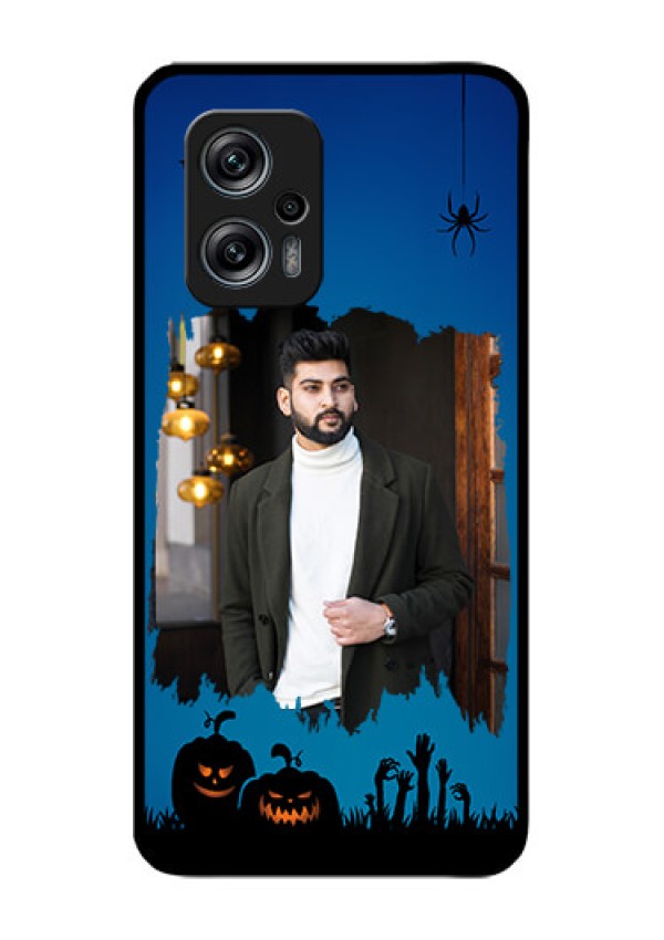 Redmi K50i 5G Photo Printing on Glass Case - with pro Halloween design