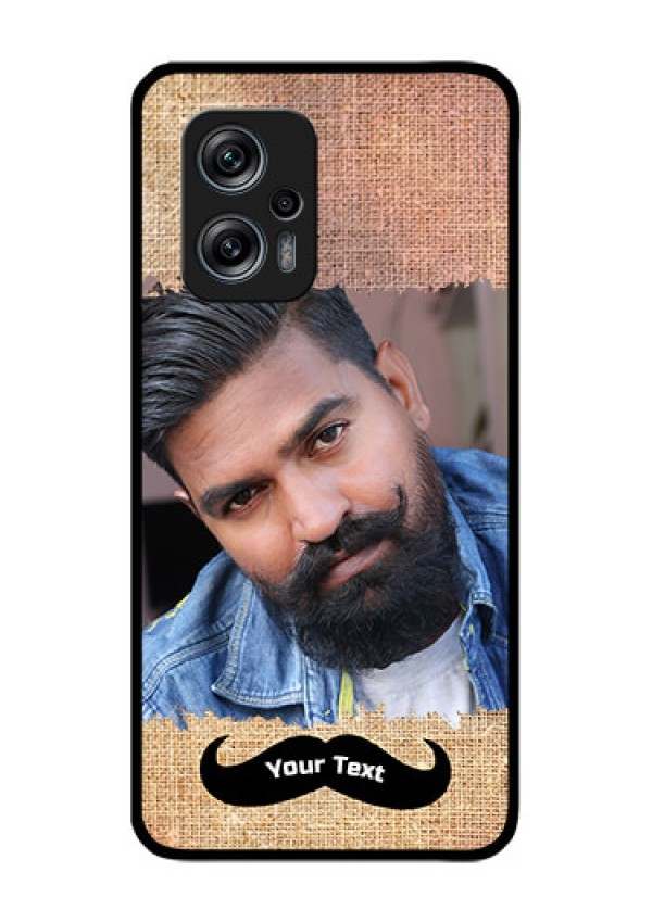 Redmi K50i 5G Personalized Glass Phone Case - with Texture Design