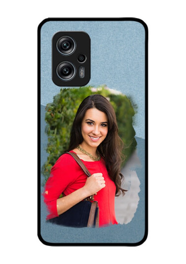 Redmi K50i 5G Custom Glass Mobile Case - Grunge Line Art Design