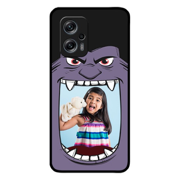 Redmi K50i 5G Custom Glass Phone Case - Angry Monster Design
