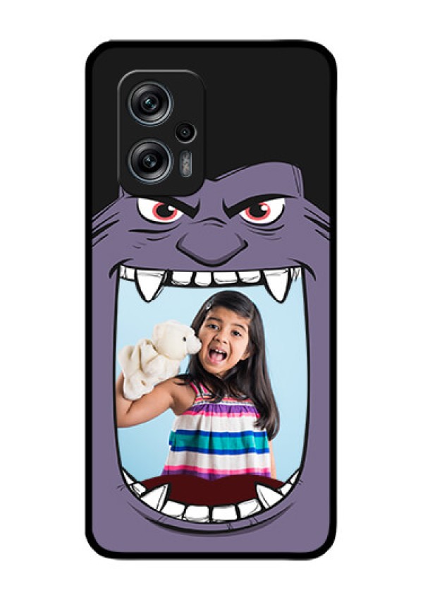 Redmi K50i 5G Custom Glass Phone Case - Angry Monster Design