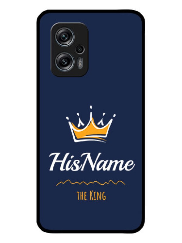 Custom Redmi K50i 5G Glass Phone Case King with Name