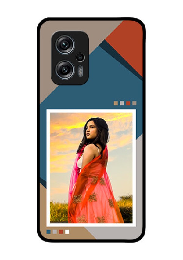 Xiaomi Redmi K50I 5G Personalized Glass Phone Case - Retro color pallet Design