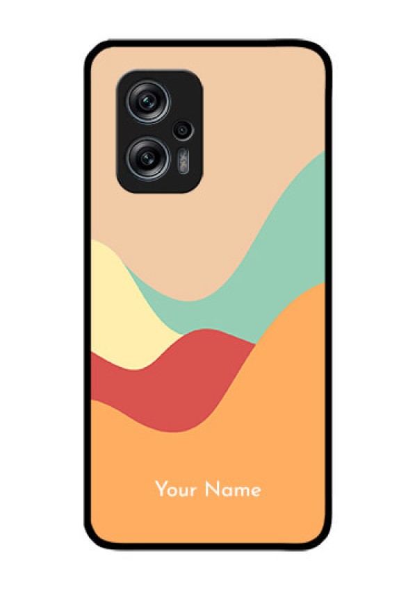Xiaomi Redmi K50I 5G Personalized Glass Phone Case - Ocean Waves Multi-colour Design