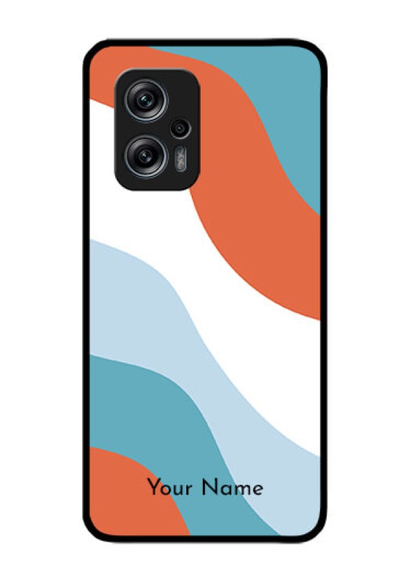 Xiaomi Redmi K50I 5G Custom Glass Mobile Case - coloured Waves Design