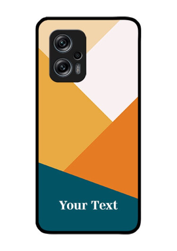 Xiaomi Redmi K50I 5G Personalized Glass Phone Case - Stacked Multi-colour Design