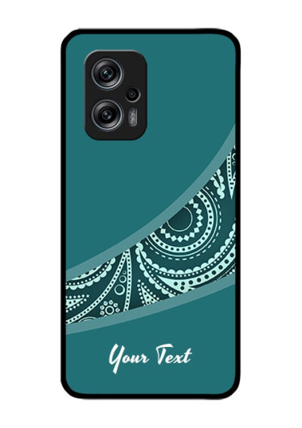 Xiaomi Redmi K50I 5G Photo Printing on Glass Case - semi visible floral Design