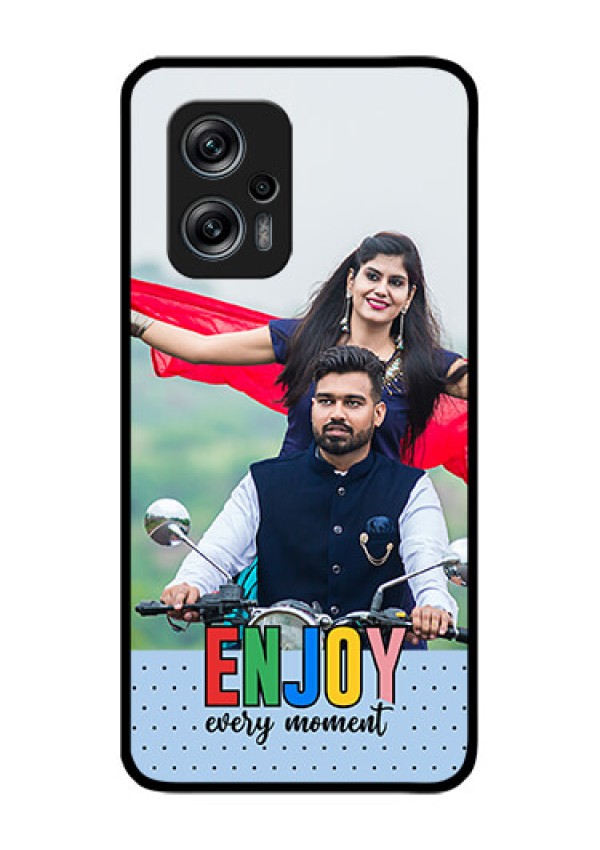 Xiaomi Redmi K50I 5G Photo Printing on Glass Case - Enjoy Every Moment Design