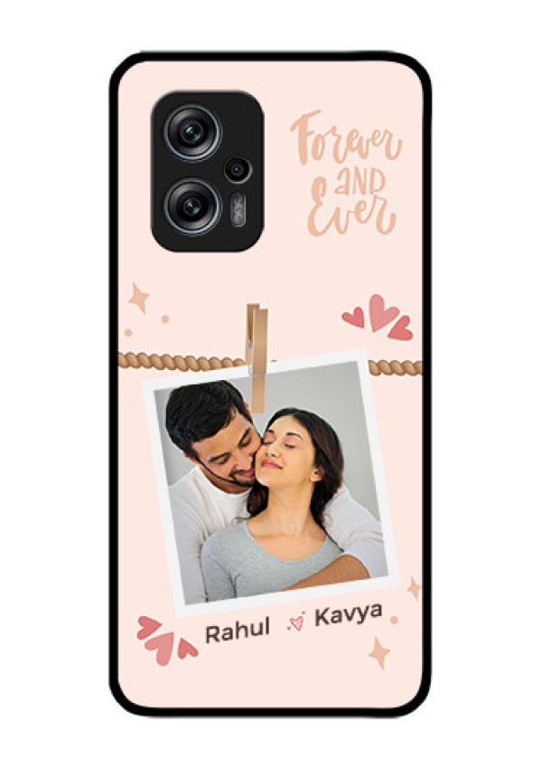 Xiaomi Redmi K50I 5G Custom Glass Phone Case - Forever and ever love Design