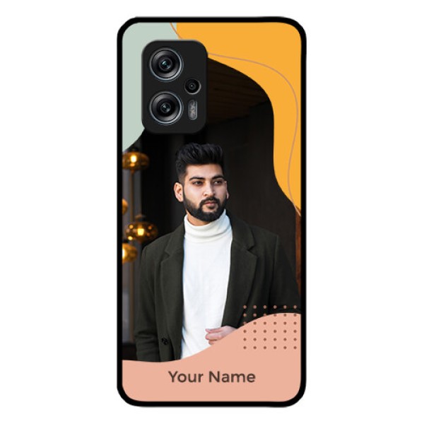 Xiaomi Redmi K50I 5G Personalized Glass Phone Case - Tri-coloured overlay design Xiaomi Redmi K50I 5G Personalized Glass Phone Case - Tri-coloured overlay design