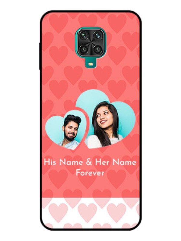 Custom Redmi Note 10 Lite Personalized Glass Phone Case - Couple Pic Upload Design