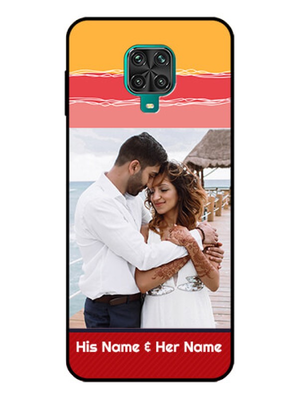 Custom Redmi Note 10 Lite Custom Glass Mobile Case - Colorful Case Design