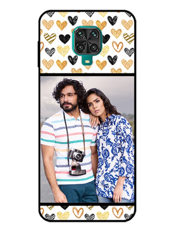 Custom Redmi Note 10 Lite Photo Printing on Glass Case - Love Symbol Design