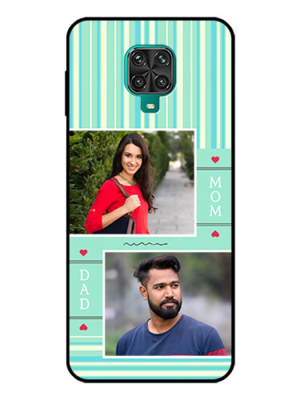 Custom Redmi Note 10 Lite Custom Glass Phone Case - Mom & Dad Pic Design