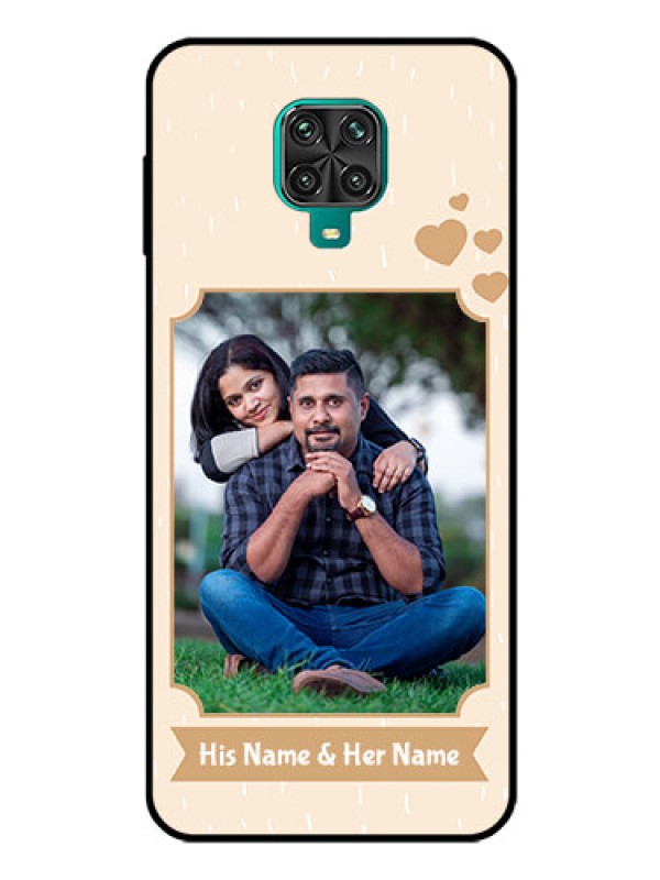 Custom Redmi Note 10 Lite Custom Glass Phone Case - with confetti love design 