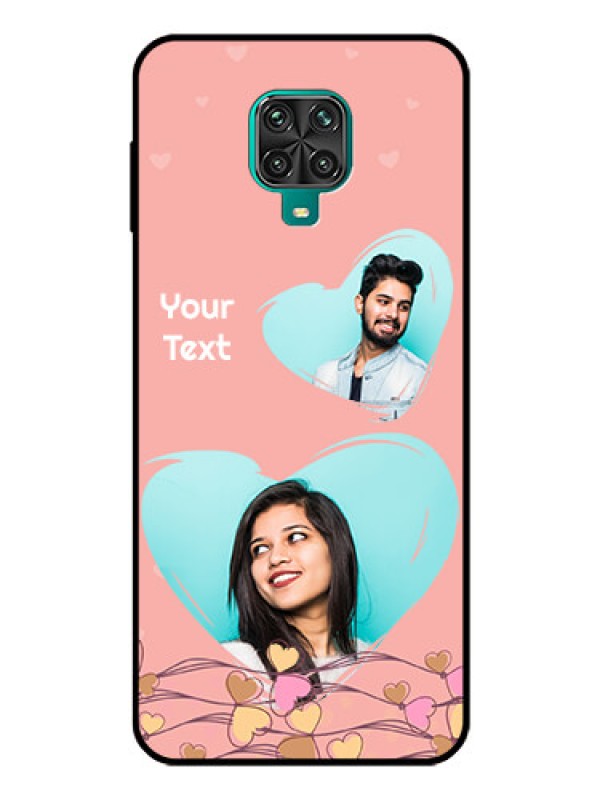 Custom Redmi Note 10 Lite Custom Glass Mobile Case - Love Doodle Design