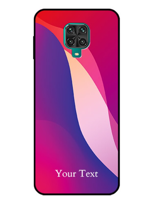 Custom Xiaomi Redmi Note 10 Lite Personalized Glass Phone Case - Digital abstract Overlap Design